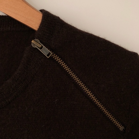 J. Crew Merino Wool Zip Detail Sweater Size M - Picture 3 of 8